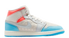 Women's Jordan 1 Mid Sail/Blue Chill-Hot Lava (IM7420 133)