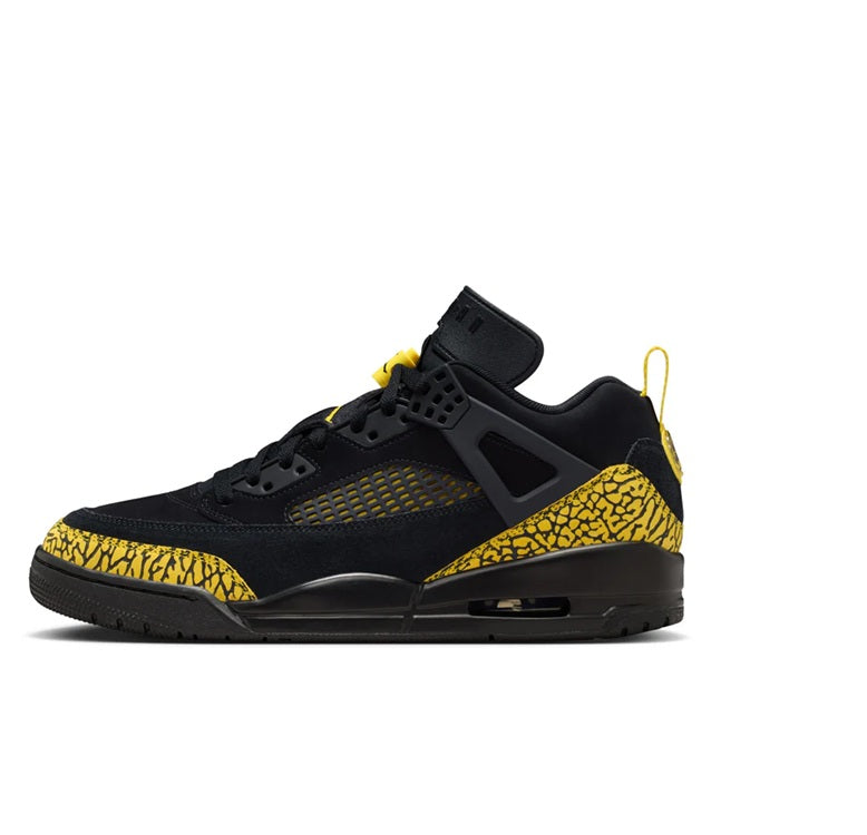 Big Kid's Jordan Spizike Low BG Black/Black-Speed Yellow (IQ9374 010)
