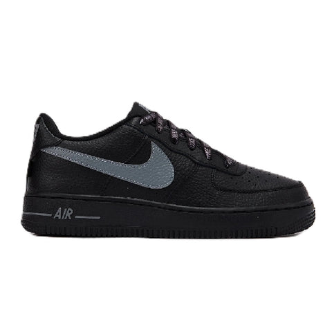 Big Kid's Nike Air Force 1 Low Js Black/Smoke Grey (IR0270 001)