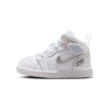 Toddler's Jordan 1 Mid SE BT White/Field Silver-White-White (IR2316 100)