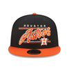 Men's New Era 9Fifty MLB Houston Astros Team Script Navy/Orange Snapback (60269157) - OSFM