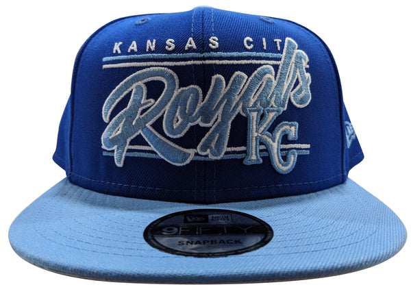 New Era 9Fifty MLB Kansas City Royals Team Script Blue/Lt. Blue Snapback (60269180) - OSFM