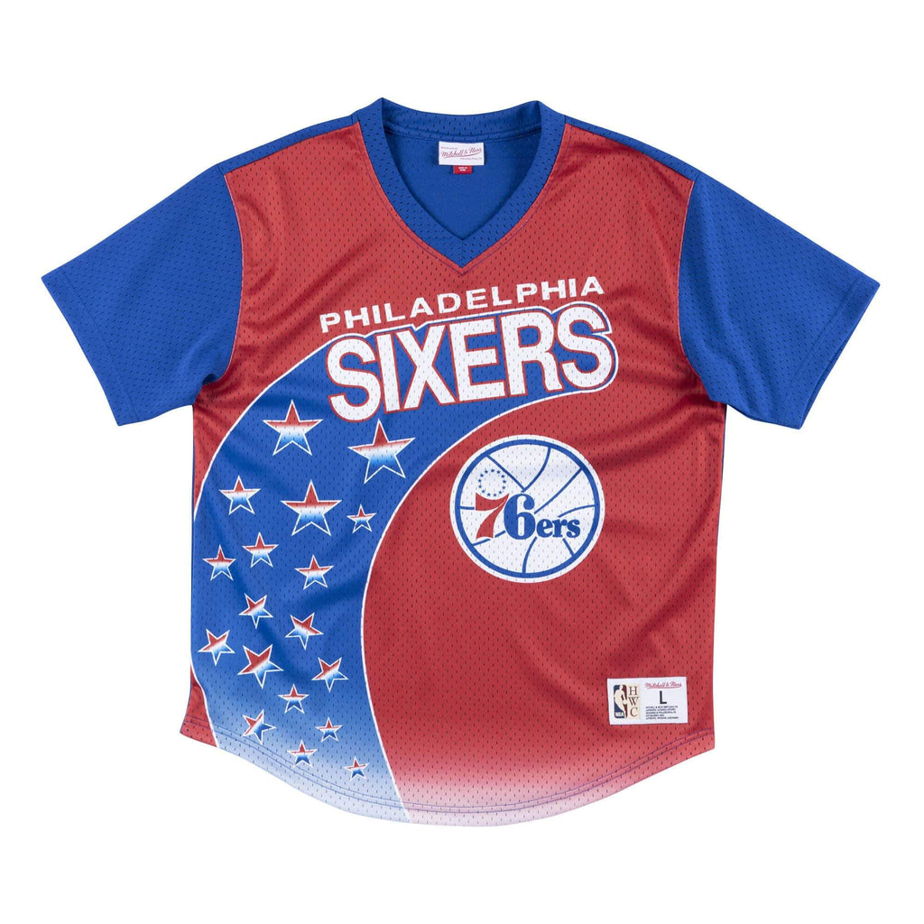 Mitchell & Ness Red NFL Philadelphia 76ers Game Winning Shot Mesh Jersey