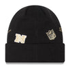 Men's New Era NFL New Orleans Saints Knit Identity Black Knit Hat (60268021) - OSFM