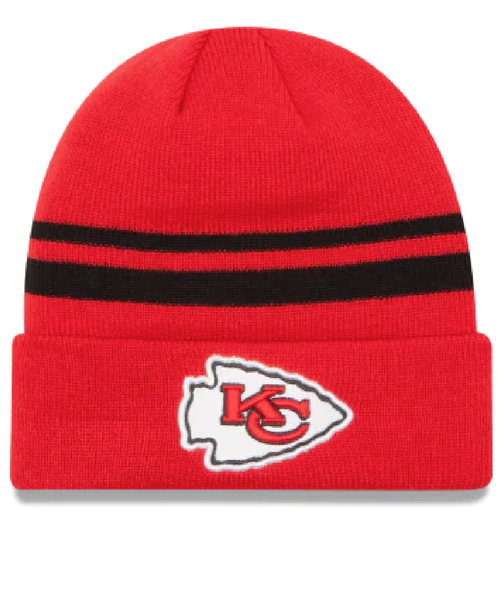 Men's New Era Team NFL Kansas City Chiefs Cuff Knit Beanie - OSFA