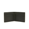 Men's Lacoste Baobab Green Print Color Block Billfold Leather Wallet - OSFA