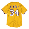 Mitchell & Ness NBA Los Angeles Lakers 2004 Shaquille O'Neal Gold Mesh Jersey