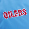 Men's Mitchell & Ness NFL Houston Oilers Light Blue Heavyweight Satin Jacket