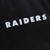 Men's Mitchell & Ness NFL Oakland Raiders Black Heavyweight Satin Jacket