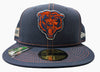 New Era Navy 59FIFTY Chicago Bears 2019 NFL SidelineBear Logo Fitted