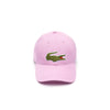 Men's Lacoste Light Pink Oversized Crocodile Strapback Cap - OSFA
