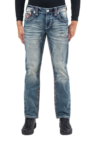 Men's Rock Revival Waterfall J201R Straight Jeans