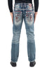 Men's Rock Revival Waterfall J201R Straight Jeans