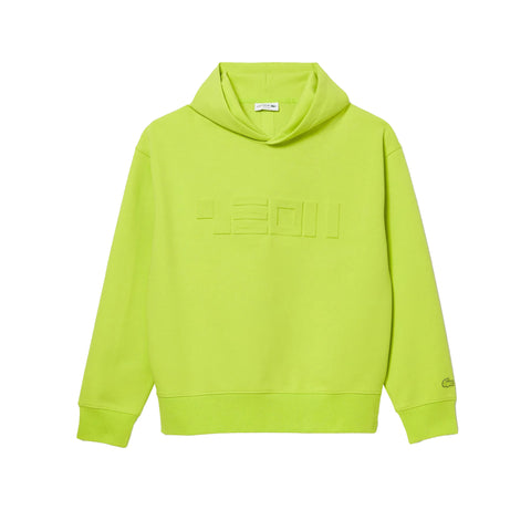 Men's Lacoste Yellow Loose Fit Hoodie