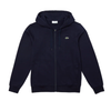 Men's Lacoste Navy Blue/Navy Blue Sport Lightweight Bi-Material Hoodie