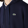 Men's Lacoste Navy Blue/Navy Blue Sport Lightweight Bi-Material Hoodie