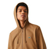 Men's Lacoste Brown Kangaroo Pocket Fleece Hoodie Sweatshirt