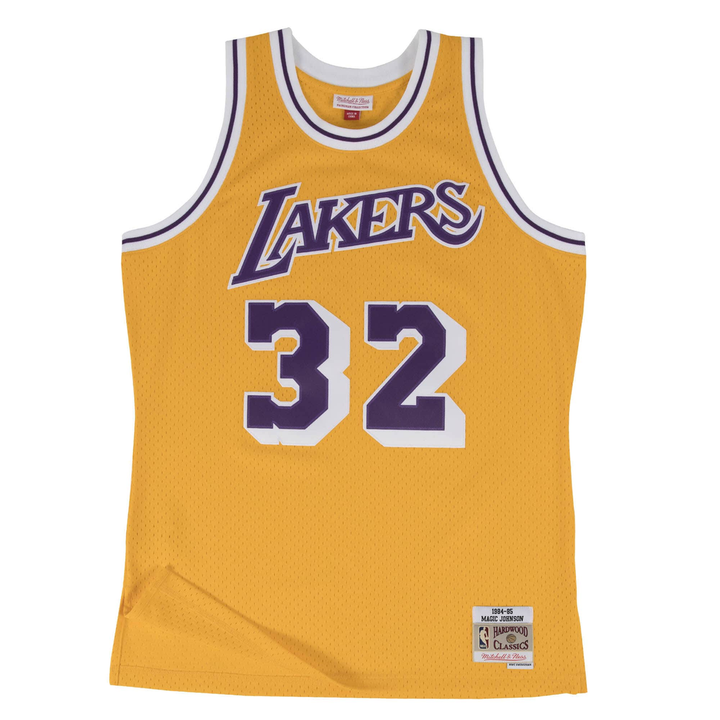 Mitchell & Ness NBA Los Angeles Lakers Magic Johnson 1984-85 Swingman Jersey