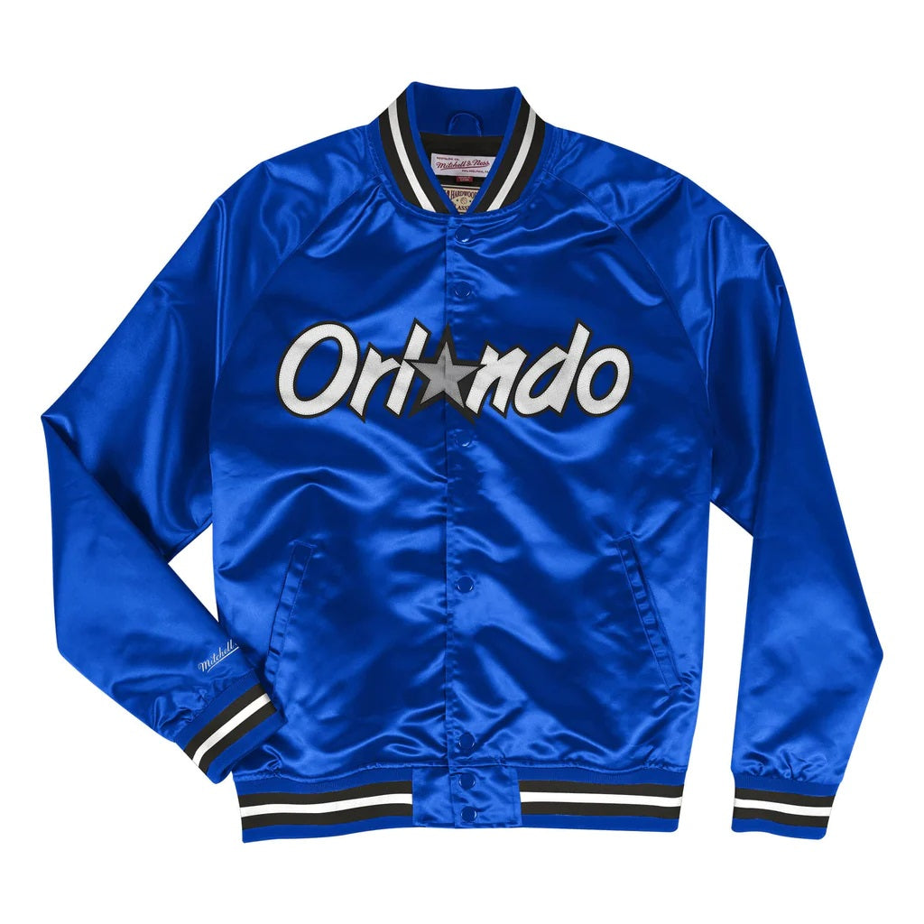 Men's Mitchell & Ness Royal Blue NBA Orlando Magic Lightweight Satin Jacket