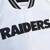 Men's Mitchell & Ness NFL Oakland Raiders White Lightweight Satin Jacket