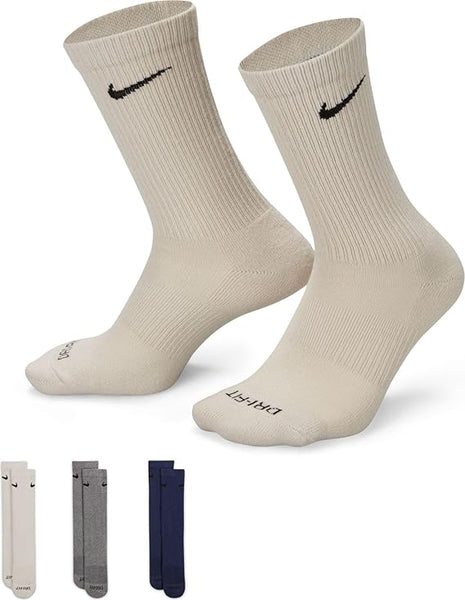 Men's NIKE Everyday Plus Cushioned Training Crew Socks (3 Pairs)