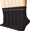 Men's Nike Everyday Cushioned Training Crew Socks Black (6 Pair)