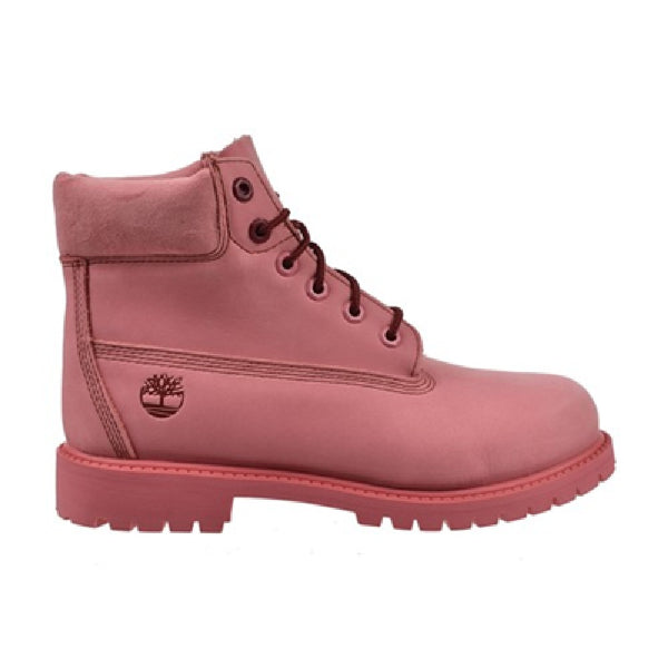 Little Kid's Timberland 6 In Premium Lace Up Medium Pink Nubuck (TB0A2R19 EAA)