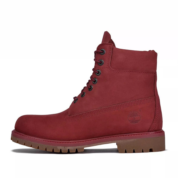 Men's Timberland 6 In. Premium Boot Burgundy Nubuck (TB0A1QYG M49)