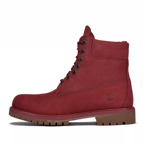 Men's Timberland 6 In. Premium Boot Burgundy Nubuck (TB0A1QYG M49)