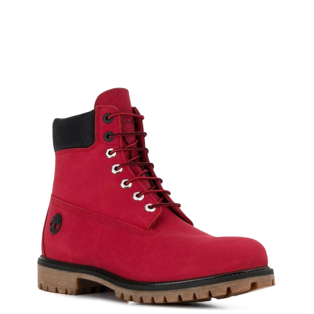 Big Kid's Timberland Premium 6 In. Boot Medium Red Nubuck (TB0A286Q P92)