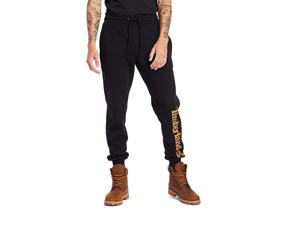 Men's Timberland Black/Wheat Boot Linear Logo Sweatpants
