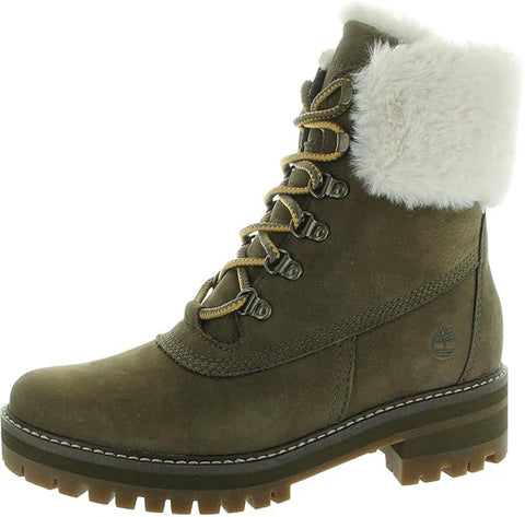 Women's Timberland Courmayeur Valley 6 In WP Boot Olive Nubuck (TB0A2KGW 901)