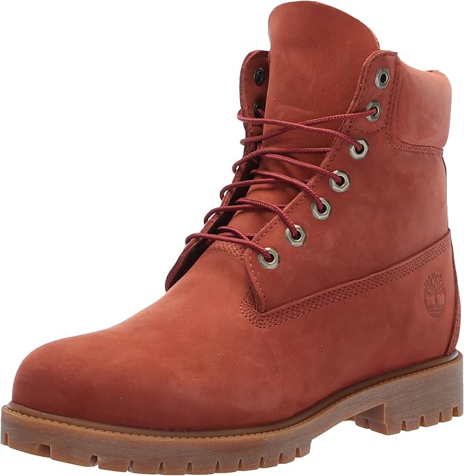Men's Timberland Heritage Lace Up Dark Red Nubuck (TB0A2N6F EQ1)