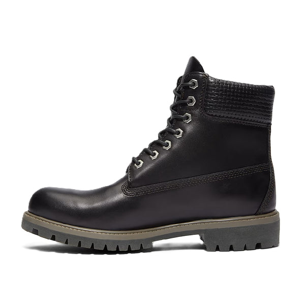 Men's Timberland Premium 6 In Lace Black F Grain W DK B (TB0A2P6W A3L)
