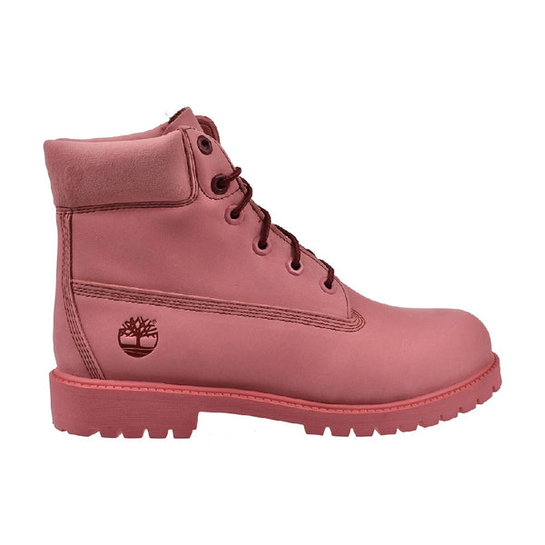 Big Kid's Timberland 6 In. Premium Lace Up Medium Pink Nubuck (TB0A2R2S EAA)