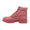 Big Kid's Timberland 6 In. Premium Lace Up Medium Pink Nubuck (TB0A2R2S EAA)