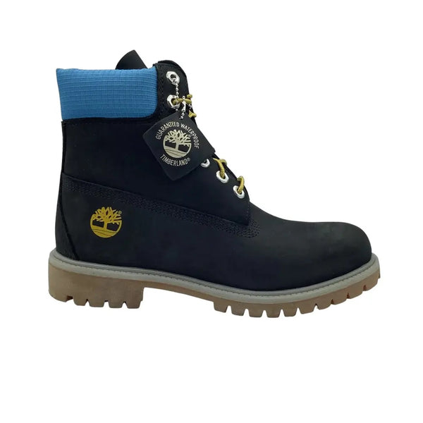 Men's Timberland 6 In Premium Boot Black Nubuck/Blue (TB0A5NYZ 001)