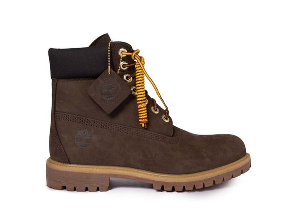 Men's Timberland 6 In. PRM Waterproof Boot Dark Brown Nubuck (TB0A5TJ5)