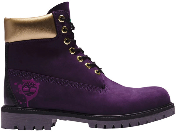 Big Kid's Timberland Premium 6 In Boot Dark Purple Nubuck (TB0A5Z9D 527)