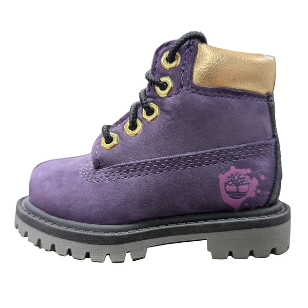 Toddler's Timberland Prem 6 In Boot Dark Purple Nubuck (TB0A5ZCH 527)