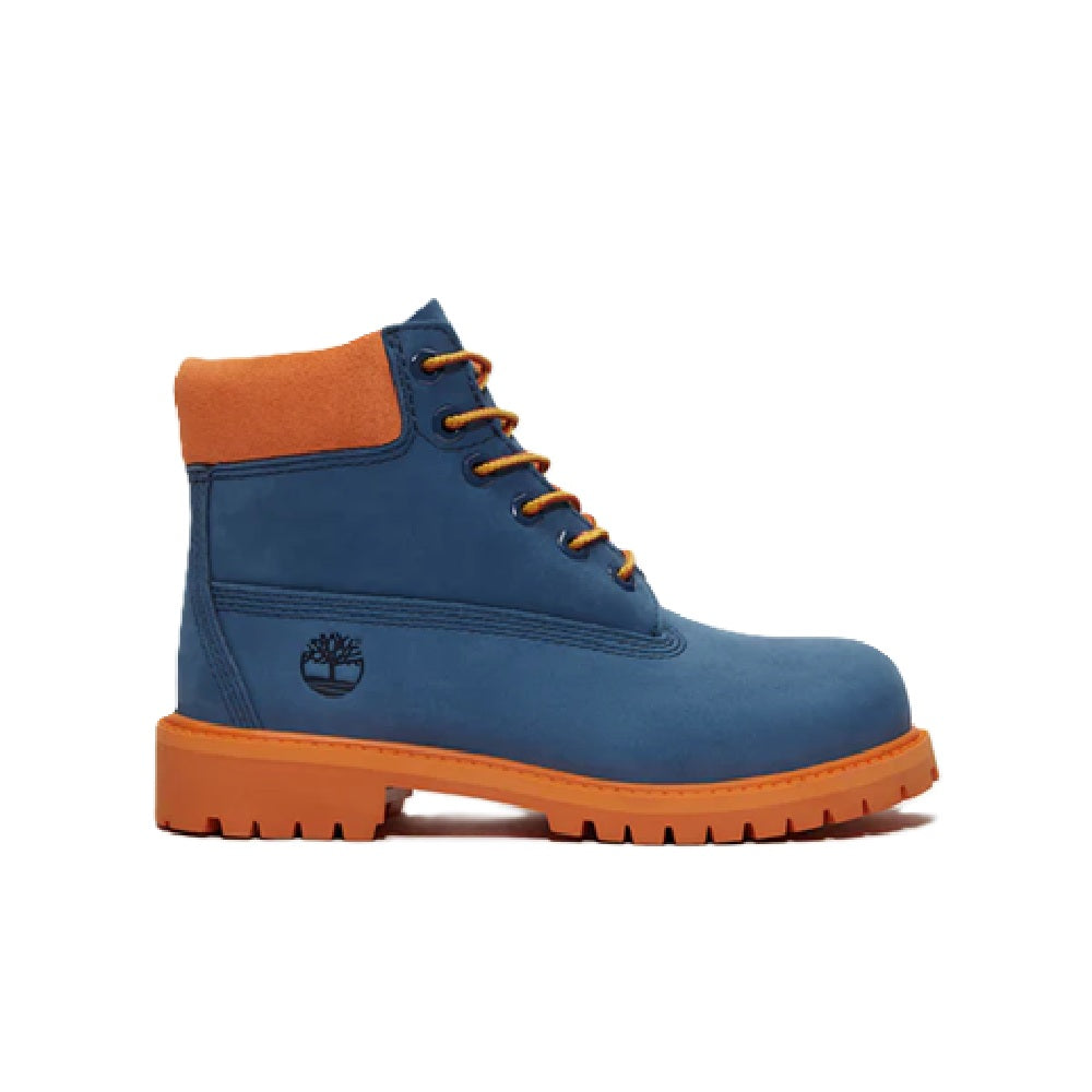 Big Kid's Timberland Premium 6 In Lace Medium Dark Blue Nubuck (TB0A6BET EP2)