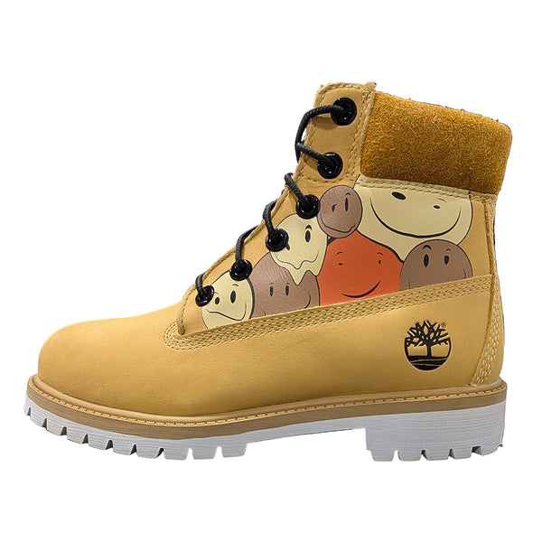Big Kid's Timberland Premium 6 In Lace Medium Yellow W Prin (TB0A6BET EXM)