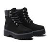 Women's Timberland Stone Street 6in WP Black Nubuck Platform Boot (TB1A5RH5 015)
