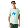 Men's Lacoste Light Green Regular Fit XL Croc Print T-Shirt