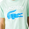 Men's Lacoste Light Green Regular Fit XL Croc Print T-Shirt