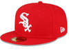 Men's New Era MLB Chicago White Sox Scarlet Side Patch 59Fifty Fitted (60291319)