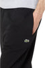 Men's Lacoste Black Tapered Fit Fleece Trackpants