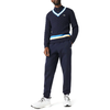 Men's Lacoste Navy Tapered Fit Fleece Trackpants