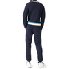 Men's Lacoste Navy Tapered Fit Fleece Trackpants