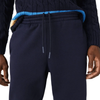 Men's Lacoste Navy Tapered Fit Fleece Trackpants